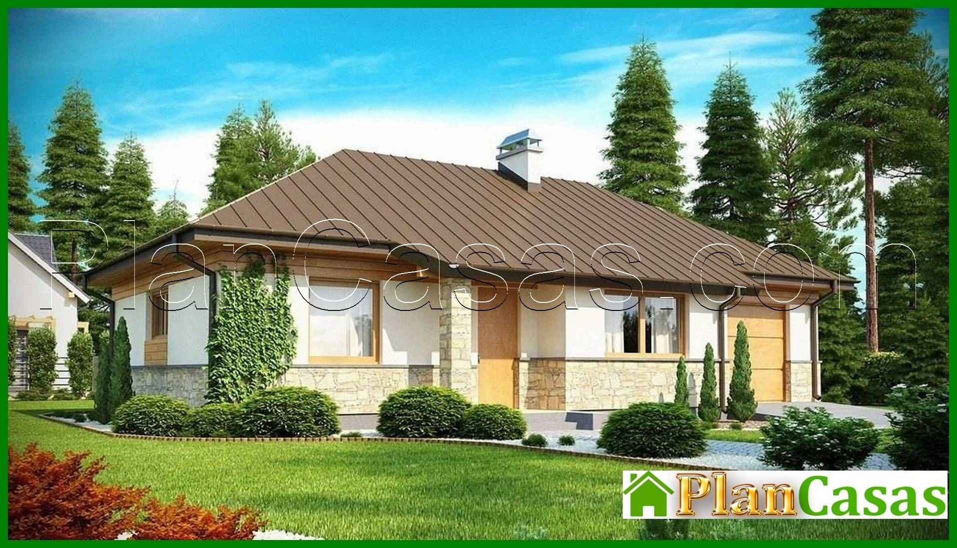 Visualization gallery - The project of a small one-story cottage of interesting design