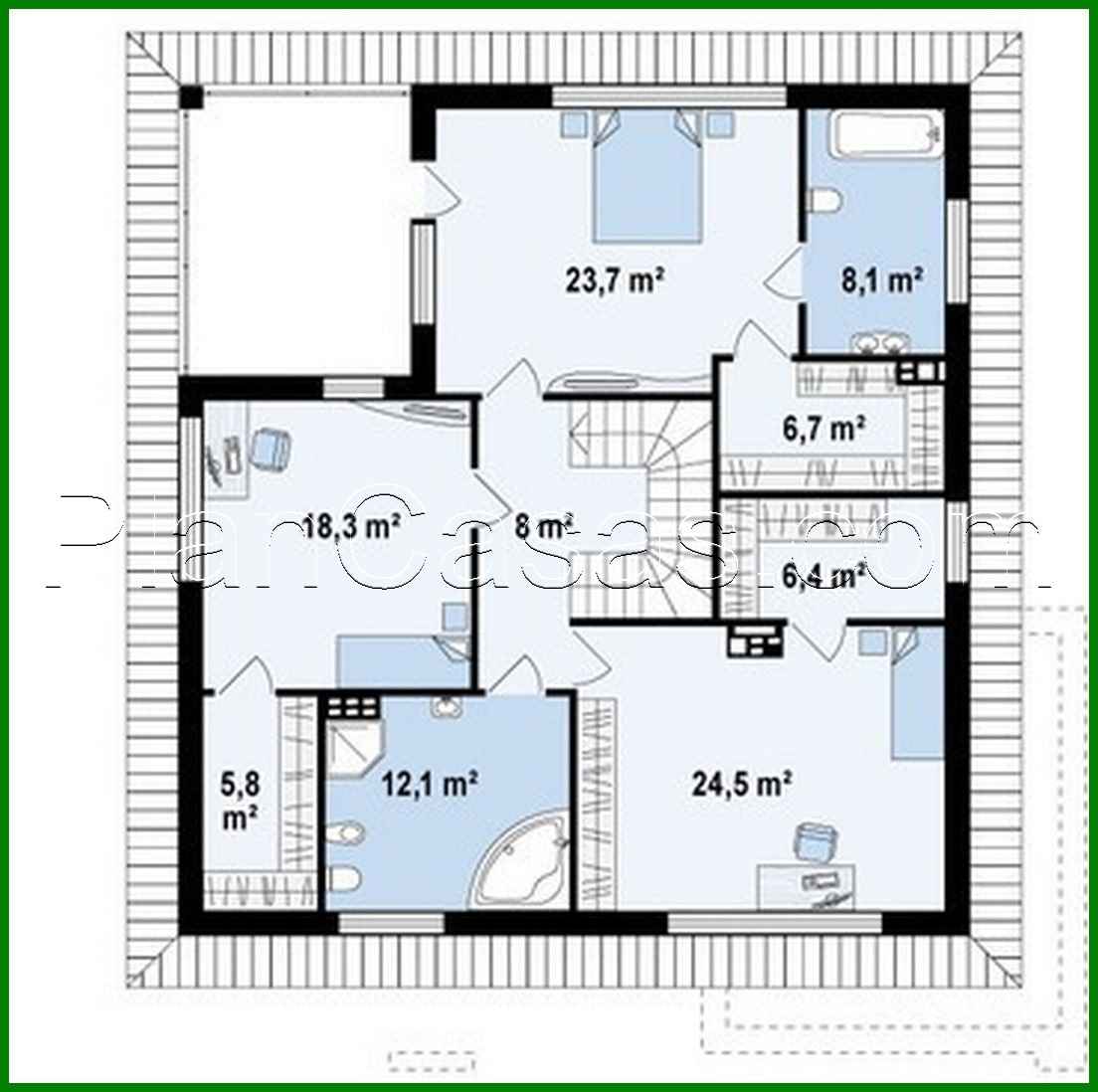 Visualization gallery - The project of a two-story house with modern elements