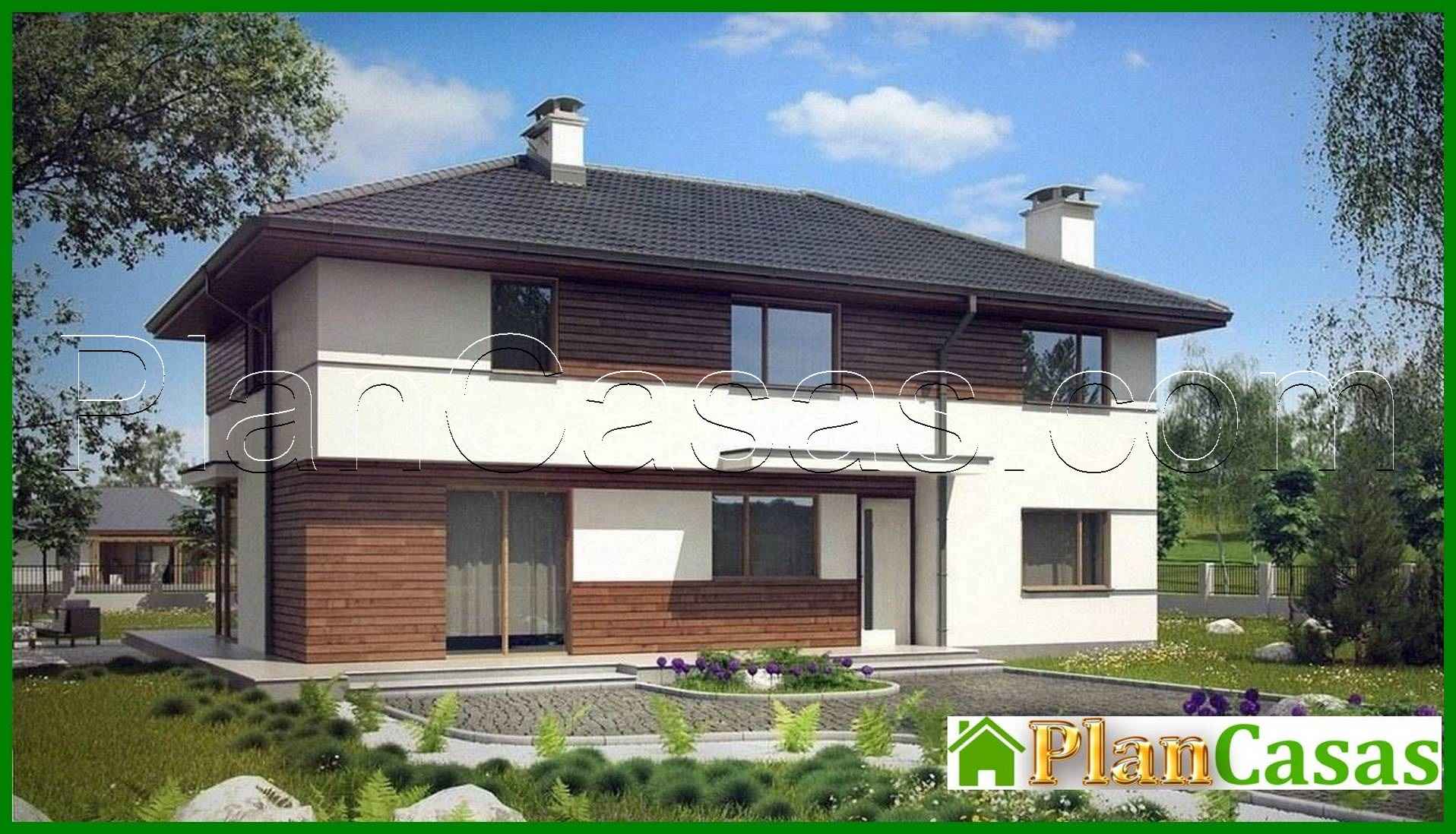 The project of a two-story cottage with additional bedrooms house plan