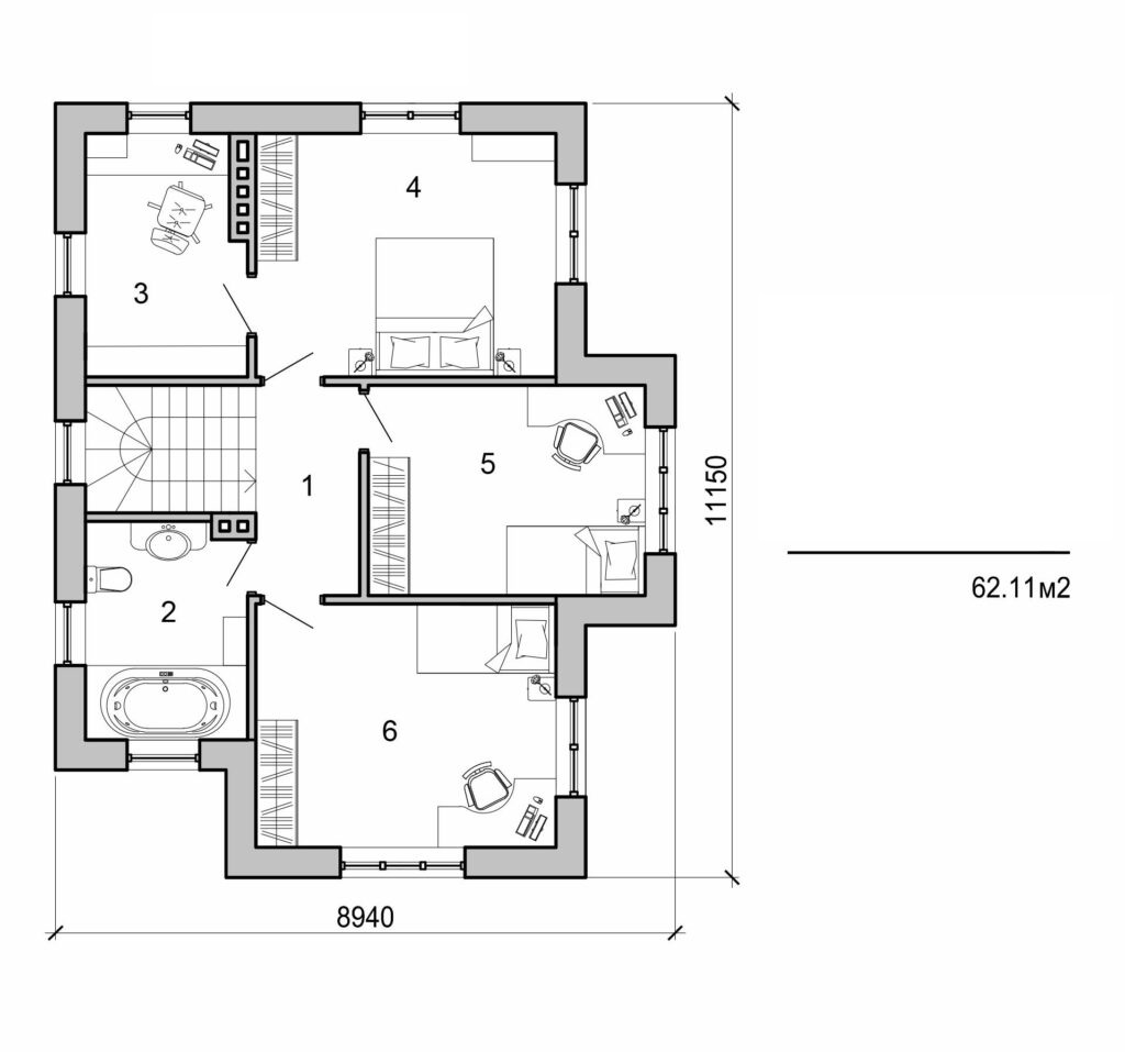 Visualization gallery - Two storey house