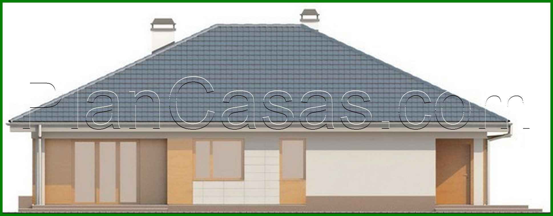 Visualization gallery - A project of a cozy country cottage with an attic and a garage for 2 cars