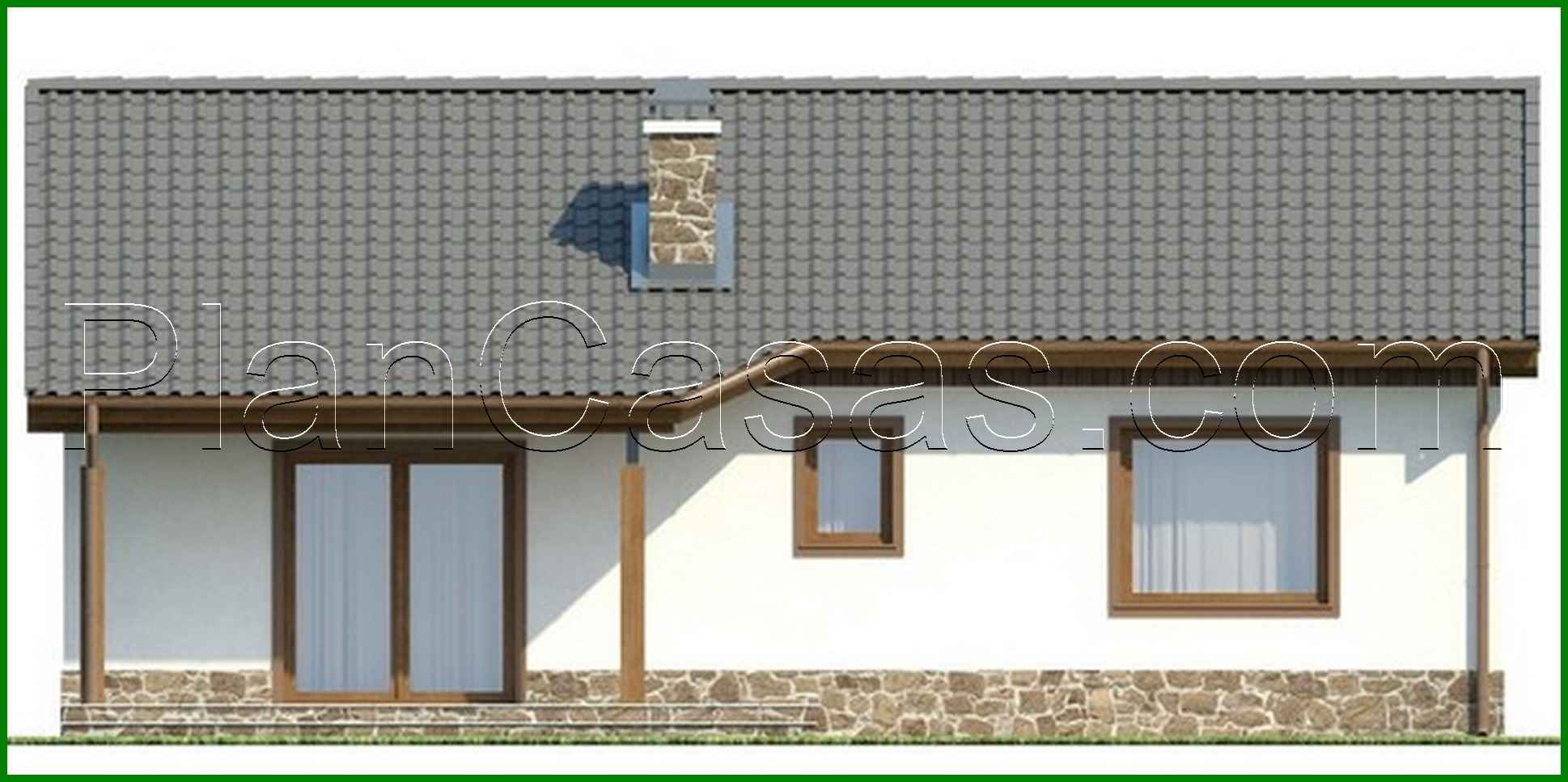 Visualization gallery - The project is a simple cozy one-story house with two bedrooms