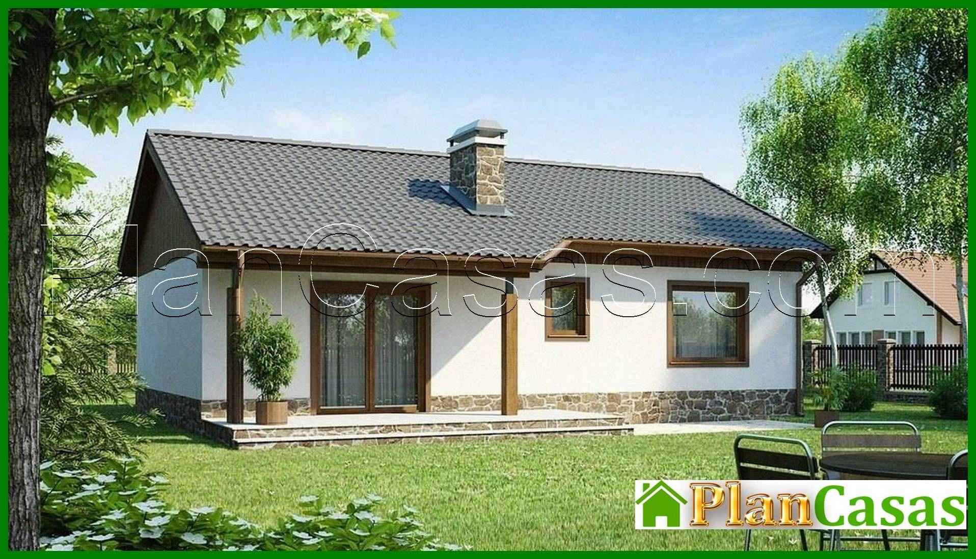 Visualization gallery - The project is a simple cozy one-story house with two bedrooms