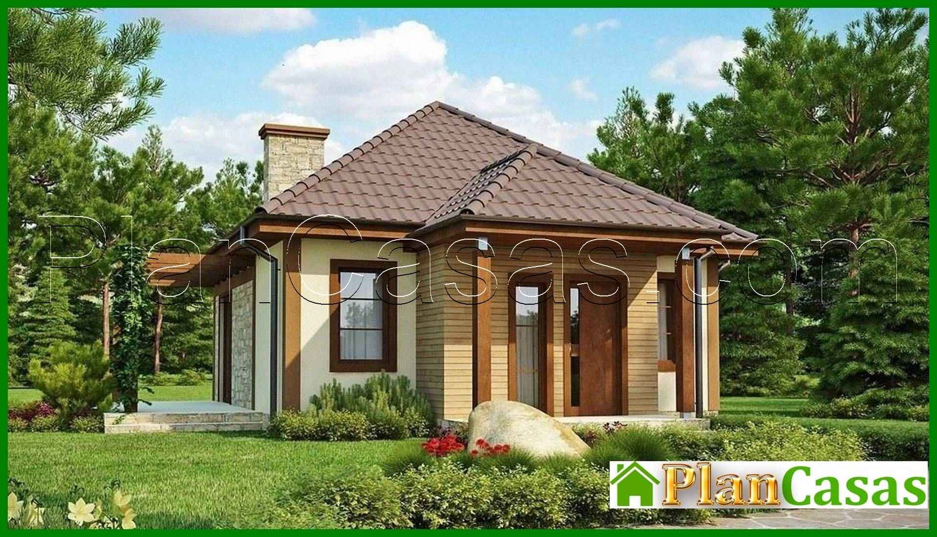 Small house 50 m2 house plan