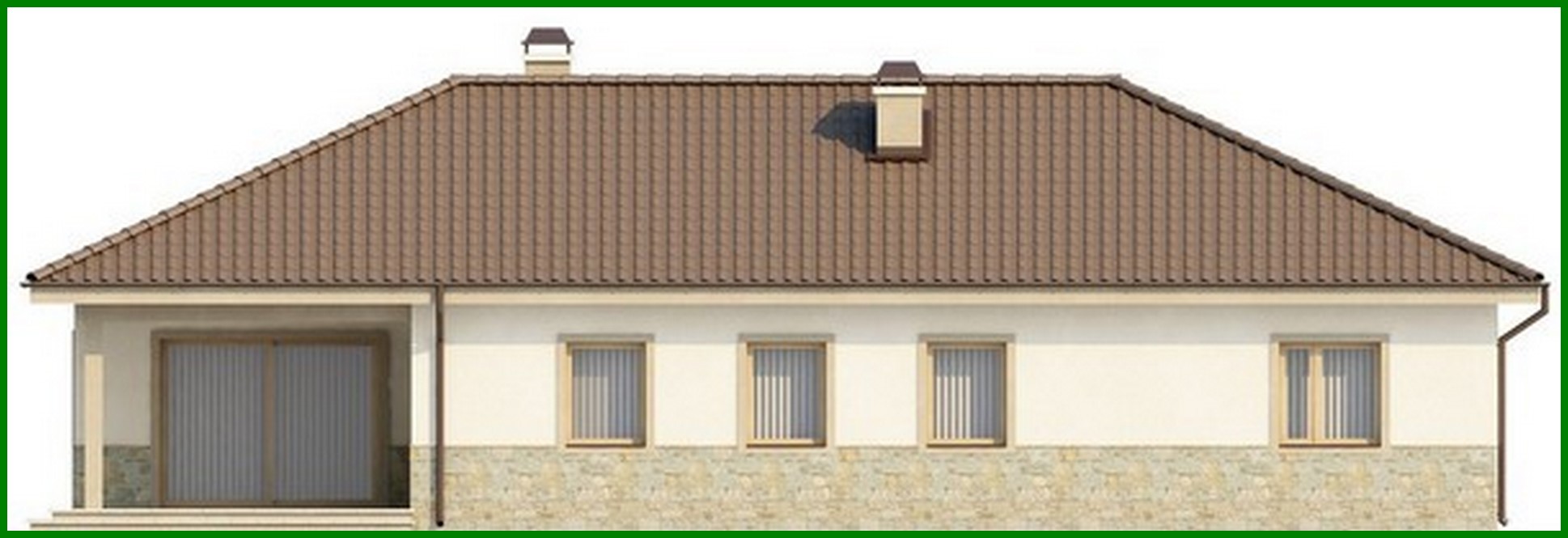 Visualization gallery - Scandinavian-style single-storey cottage project