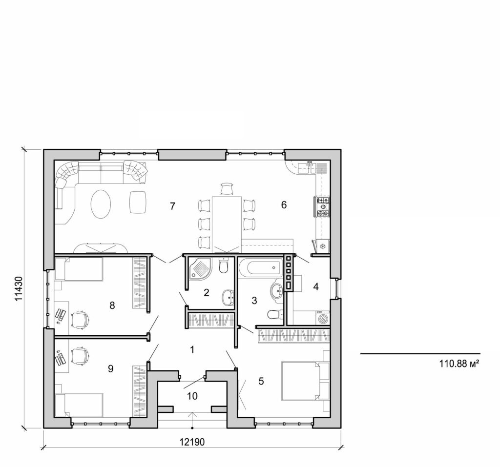 Visualization gallery - One storey small house