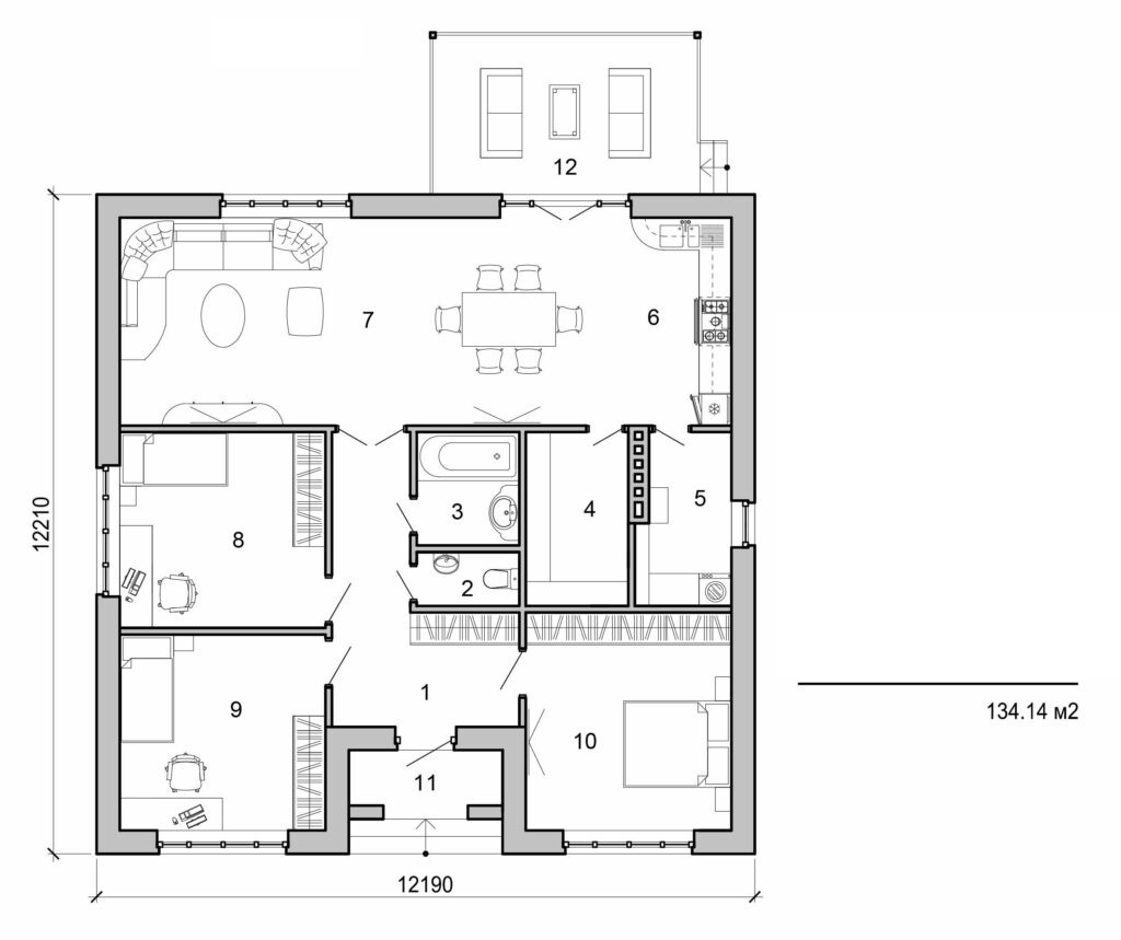 Visualization gallery - One storey small house