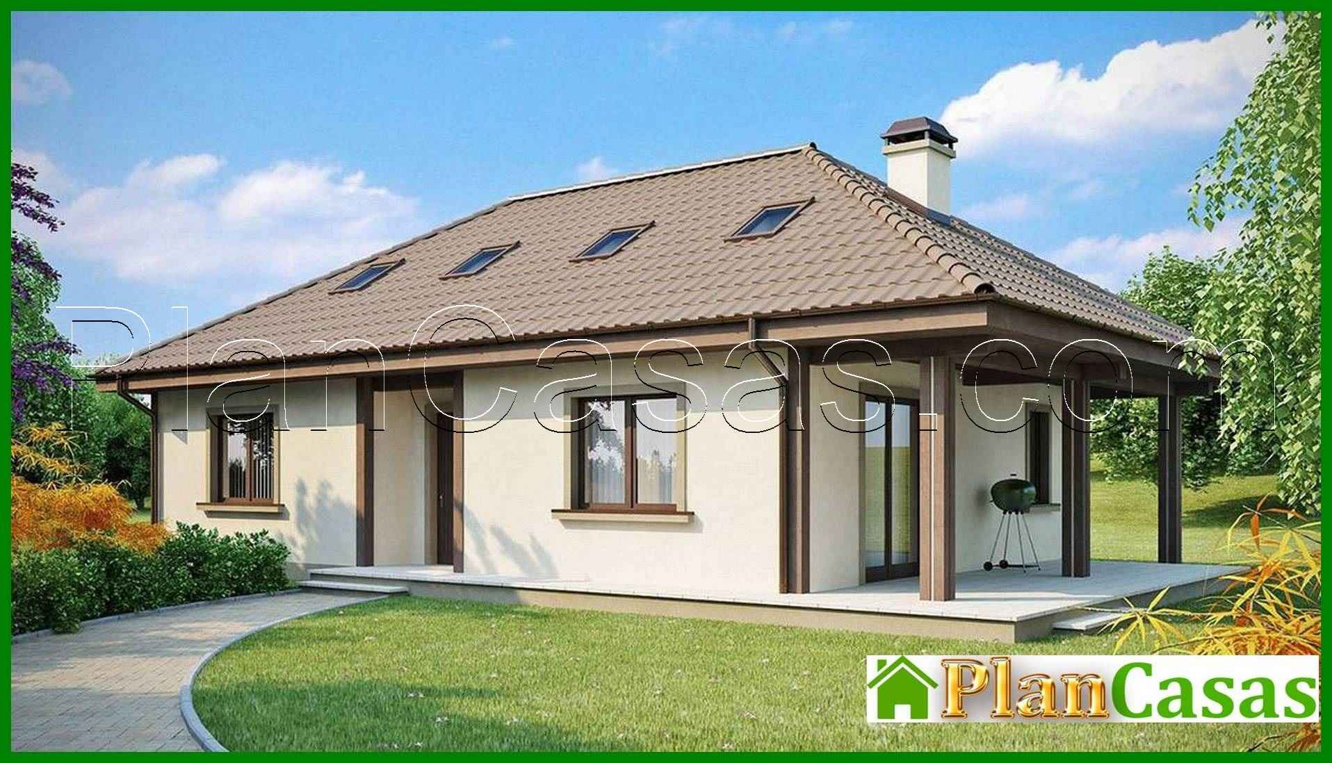 The classic design of a 1.5-storey cottage house plan