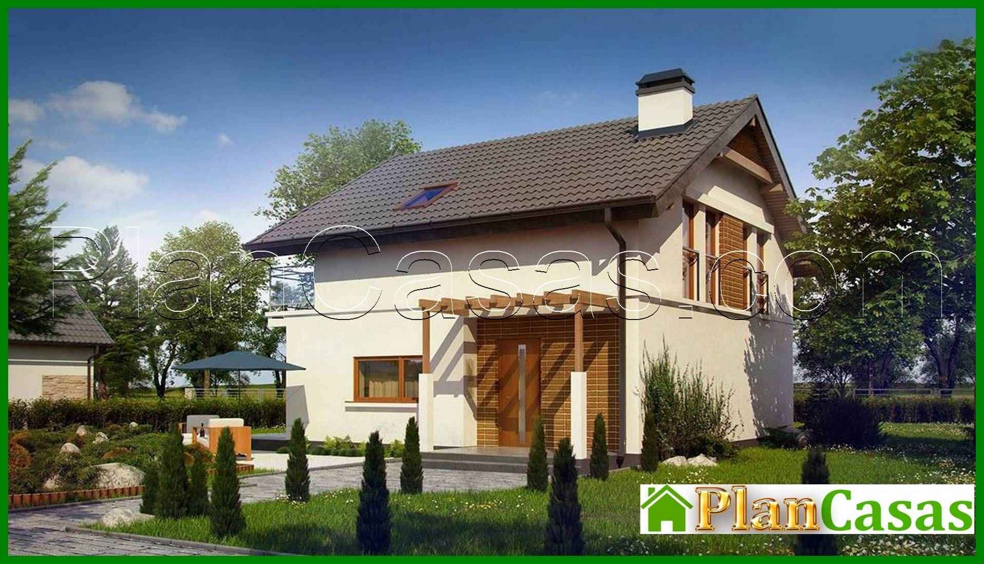 Project of a cottage with an attic, an additional room on the ground floor house plan