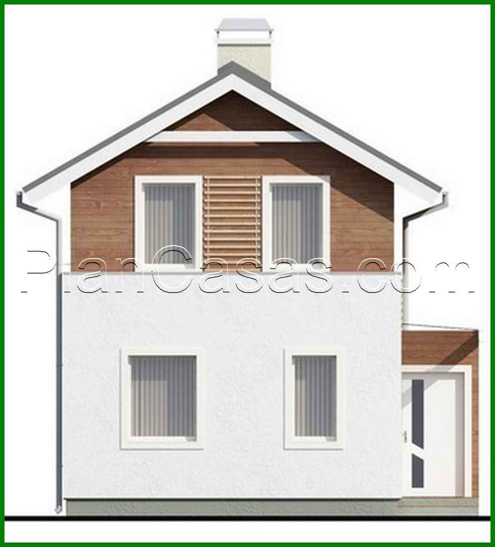 Visualization gallery - A project of a two-story small house for a narrow plot