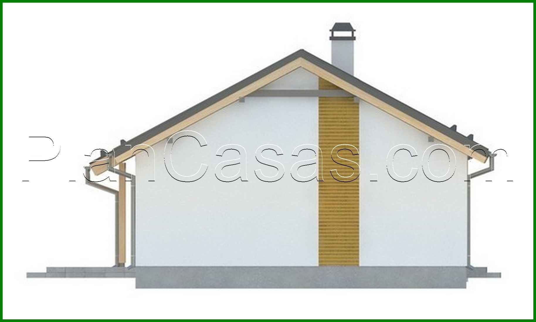 Visualization gallery - The project of a simple inexpensive one-story house