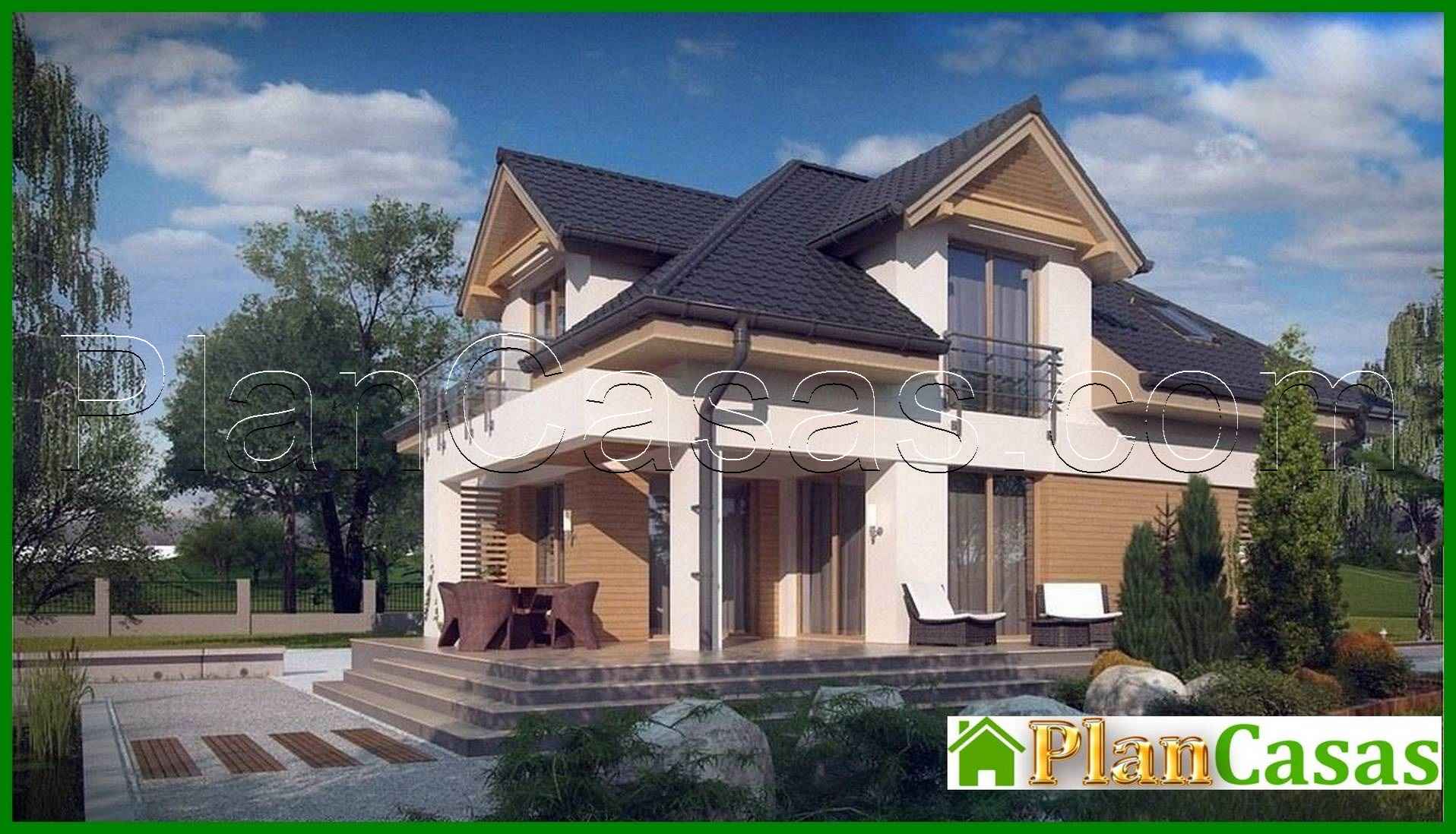 Visualization gallery - Project of a beautiful house with an attic and a garage