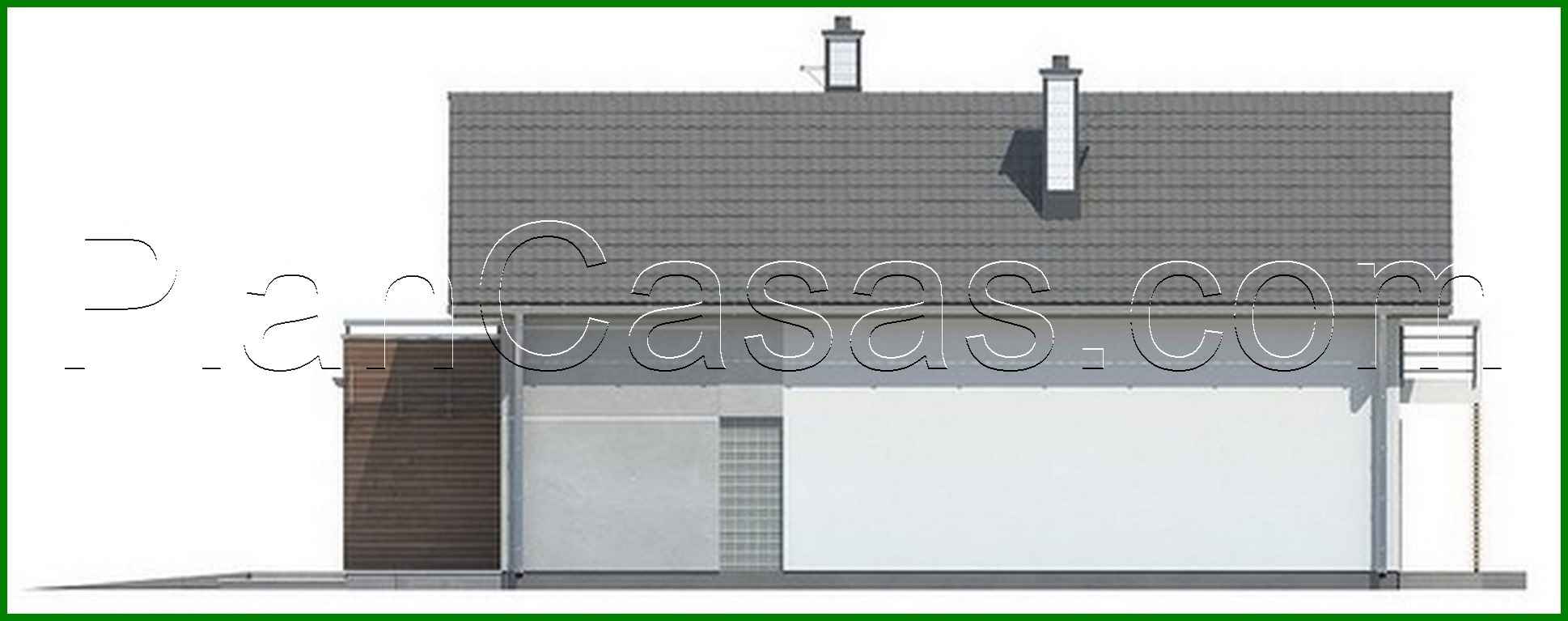 Visualization gallery - Project of a house with a garage for a narrow plot