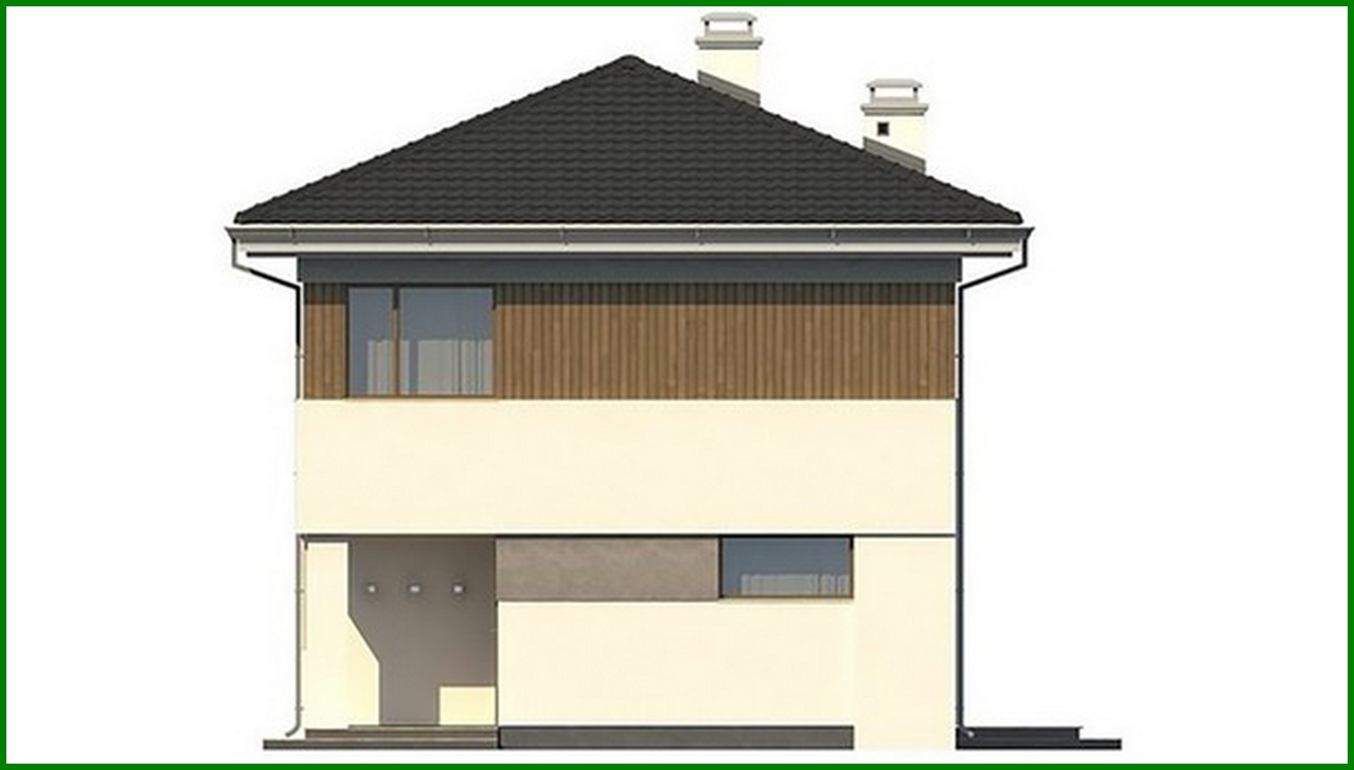 Visualization gallery - Compact two-story cottage project