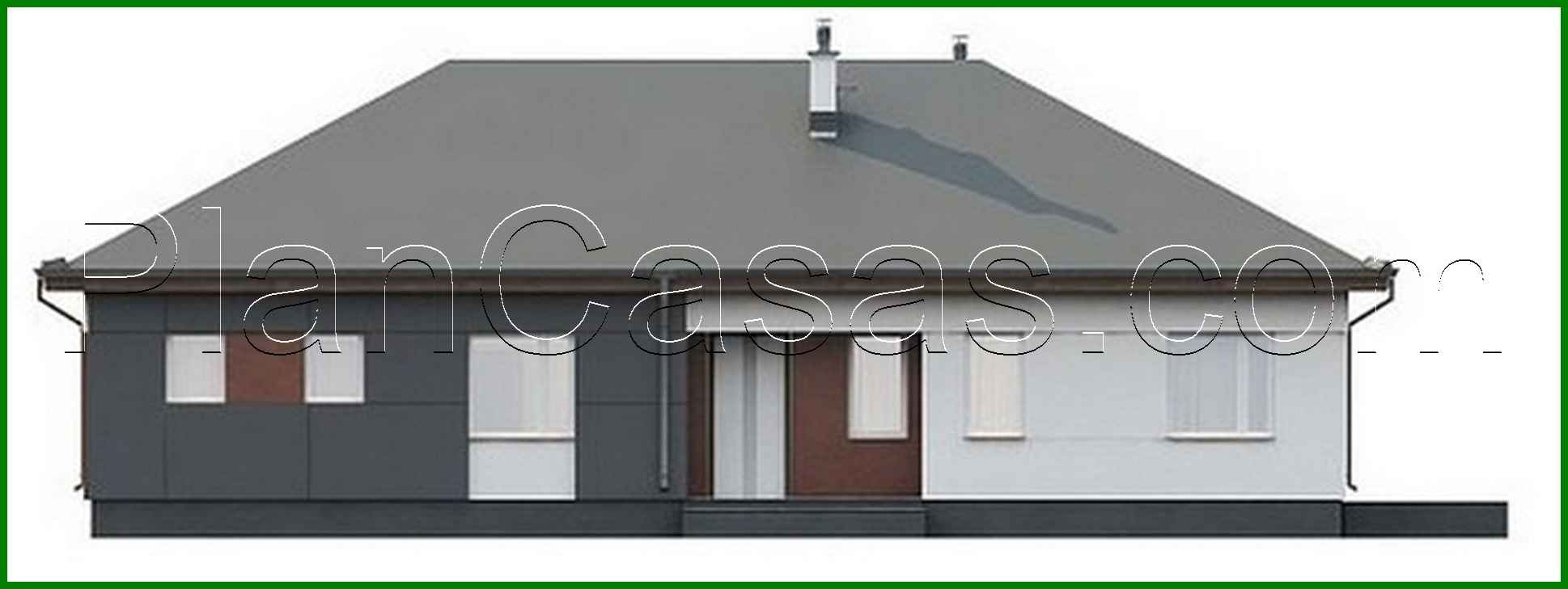 Visualization gallery - Classic one-story house