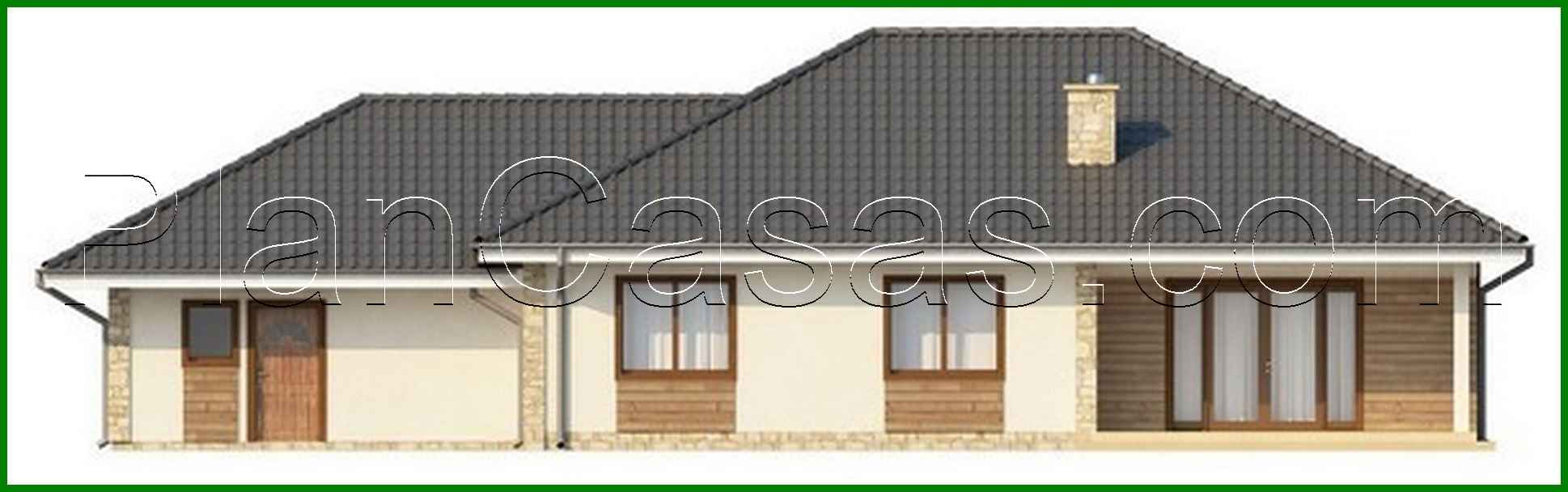 Visualization gallery - Single-storey house project with a large garage