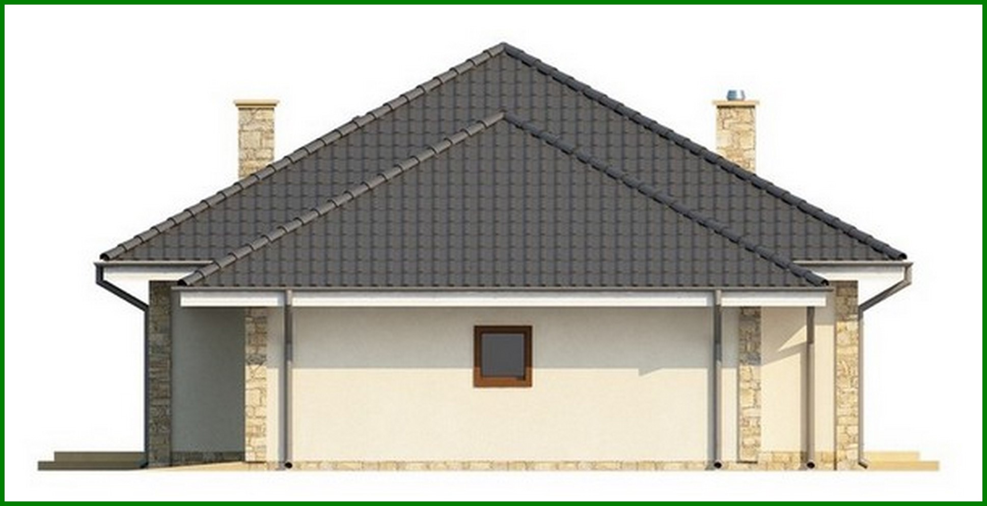 Visualization gallery - Single-storey house project with a large garage