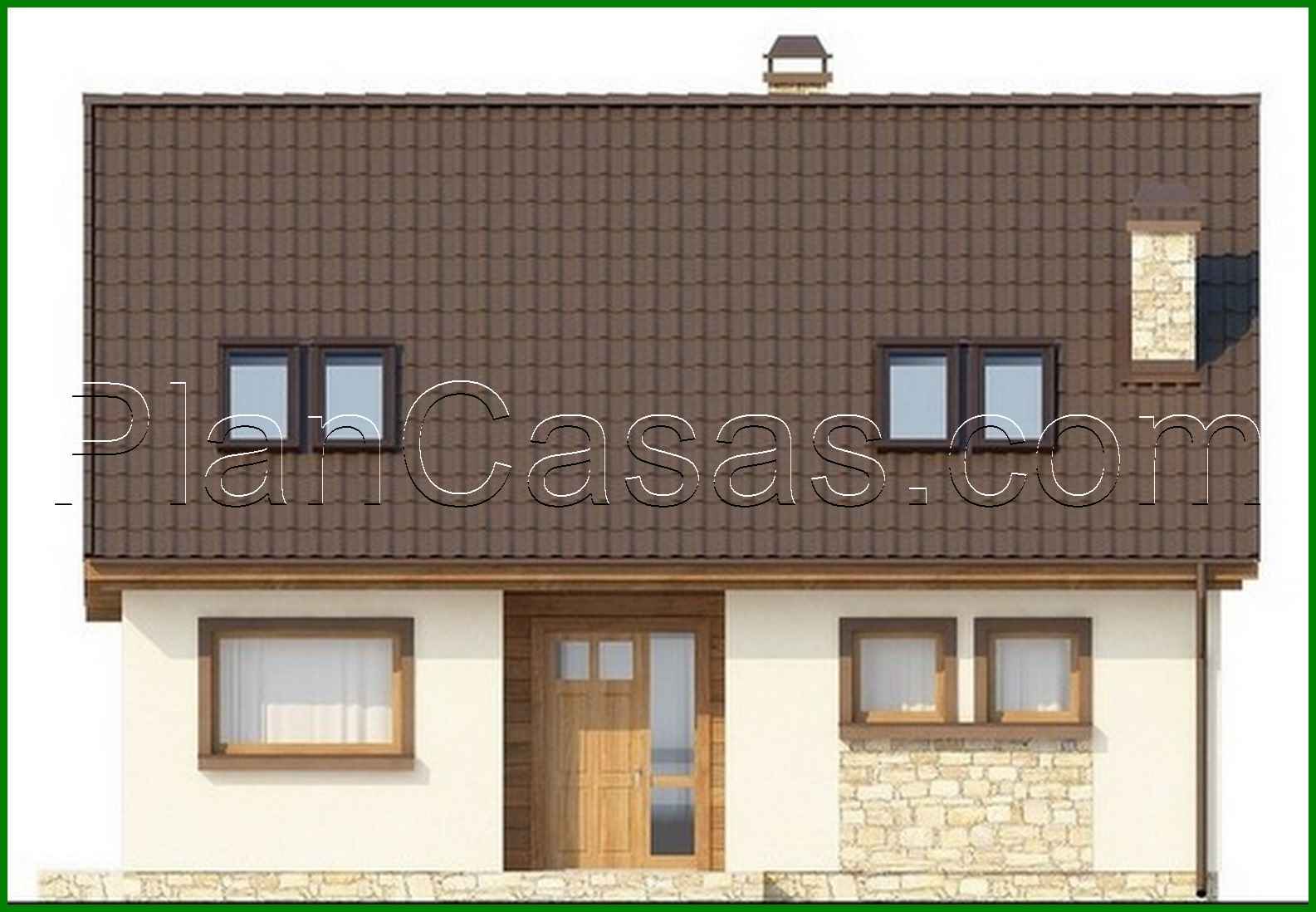 Visualization gallery - Project of a small eco house with an attic