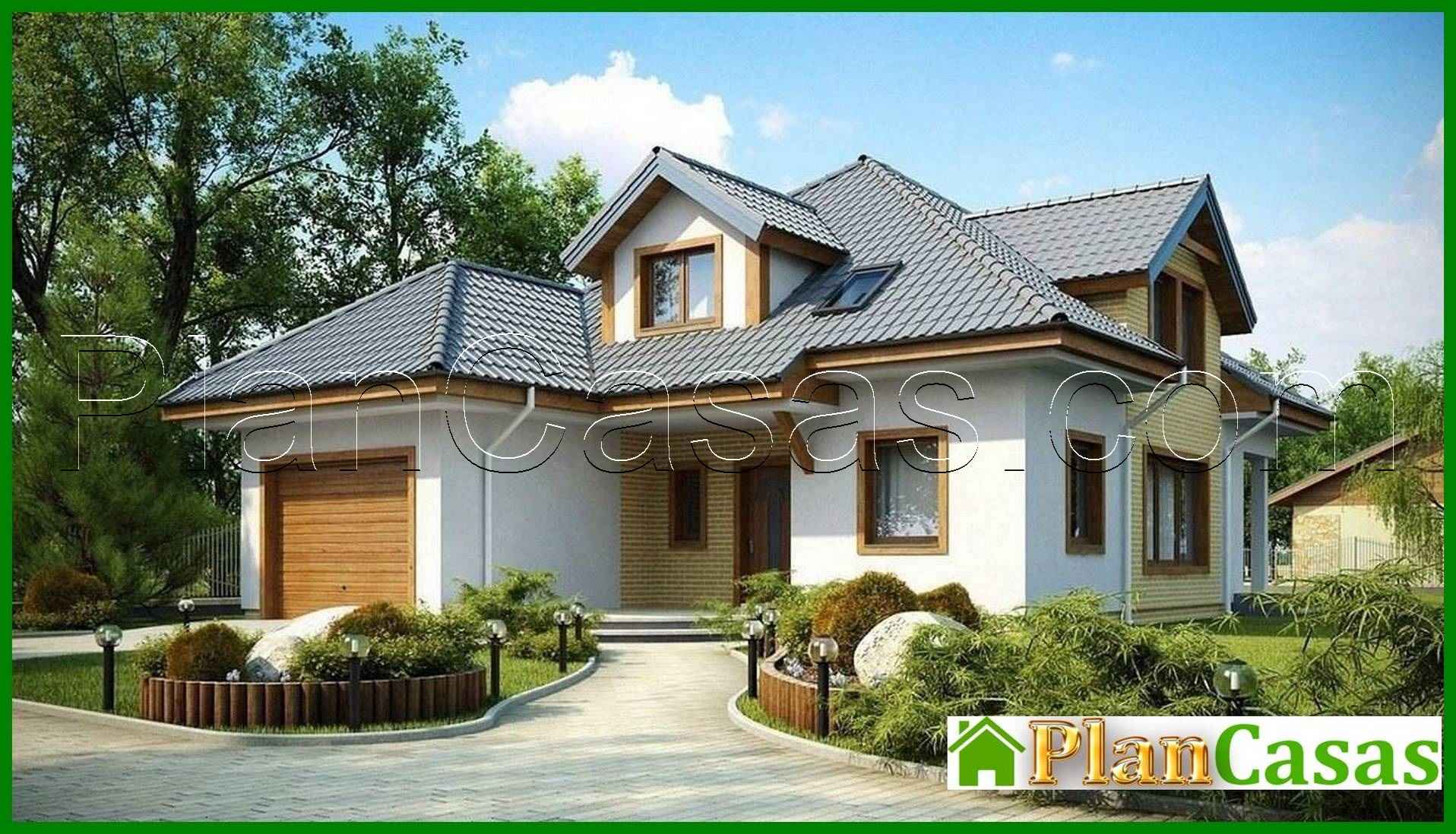 House project with attic, technical room, extra bedroom house plan