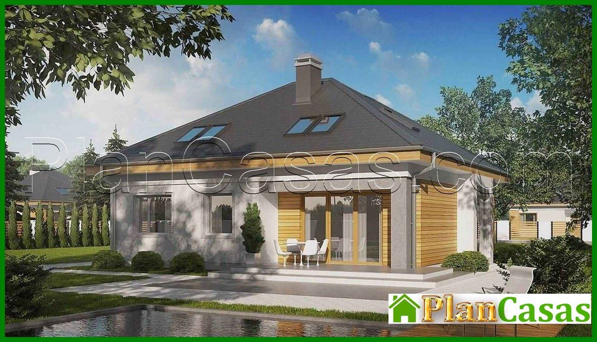 House project with additional rooms on the ground floor house plan