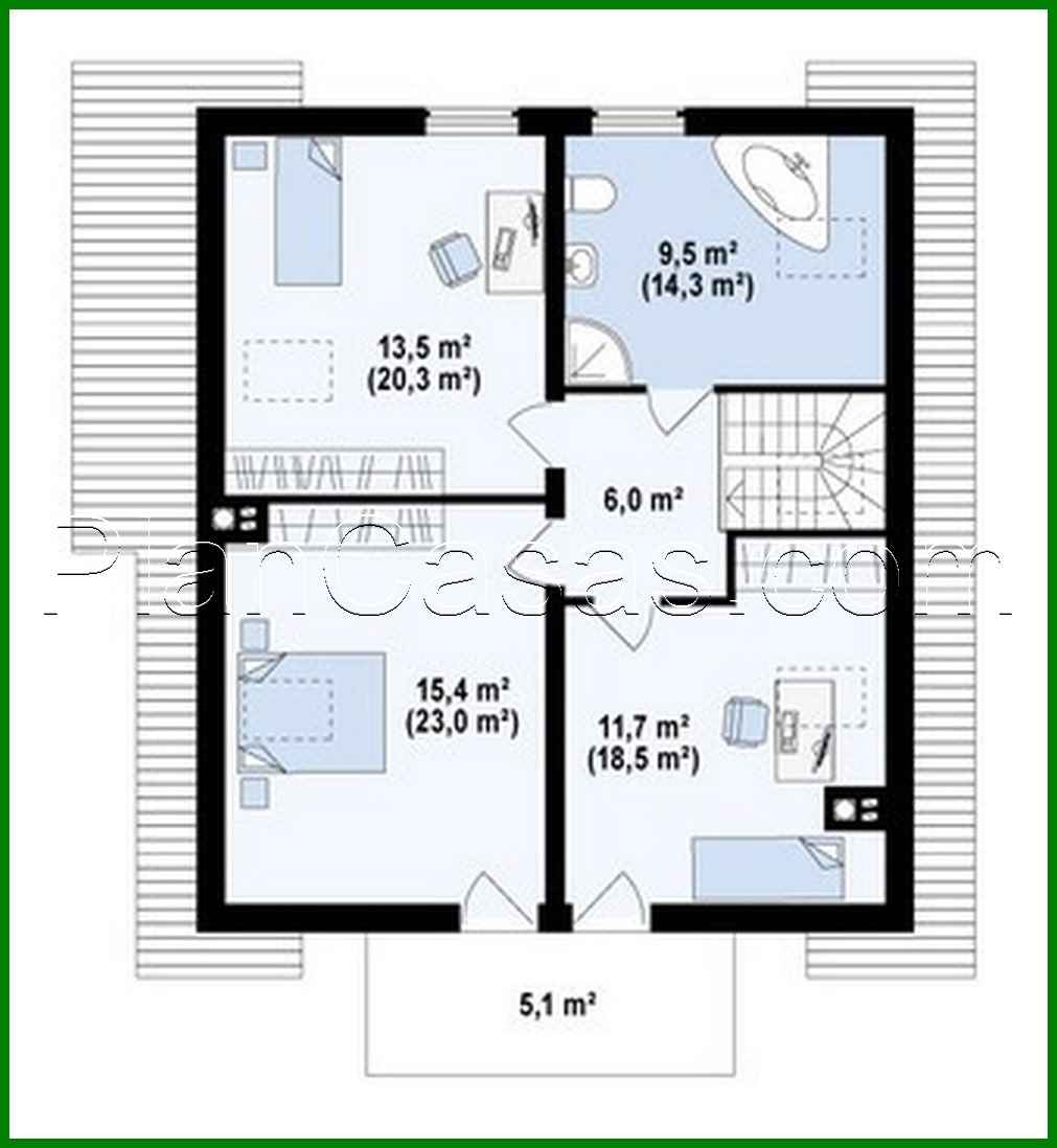 Visualization gallery - A project of a private country light cottage with an attic
