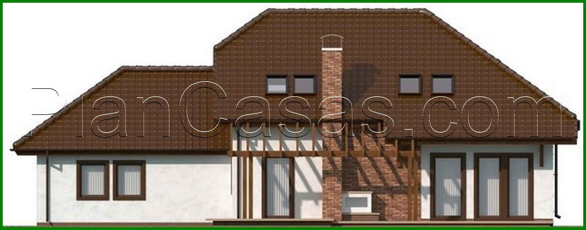 Visualization gallery - House project with an attic and a garage for two cars