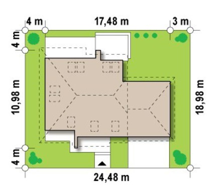 Visualization gallery - House project with an attic and a garage for two cars