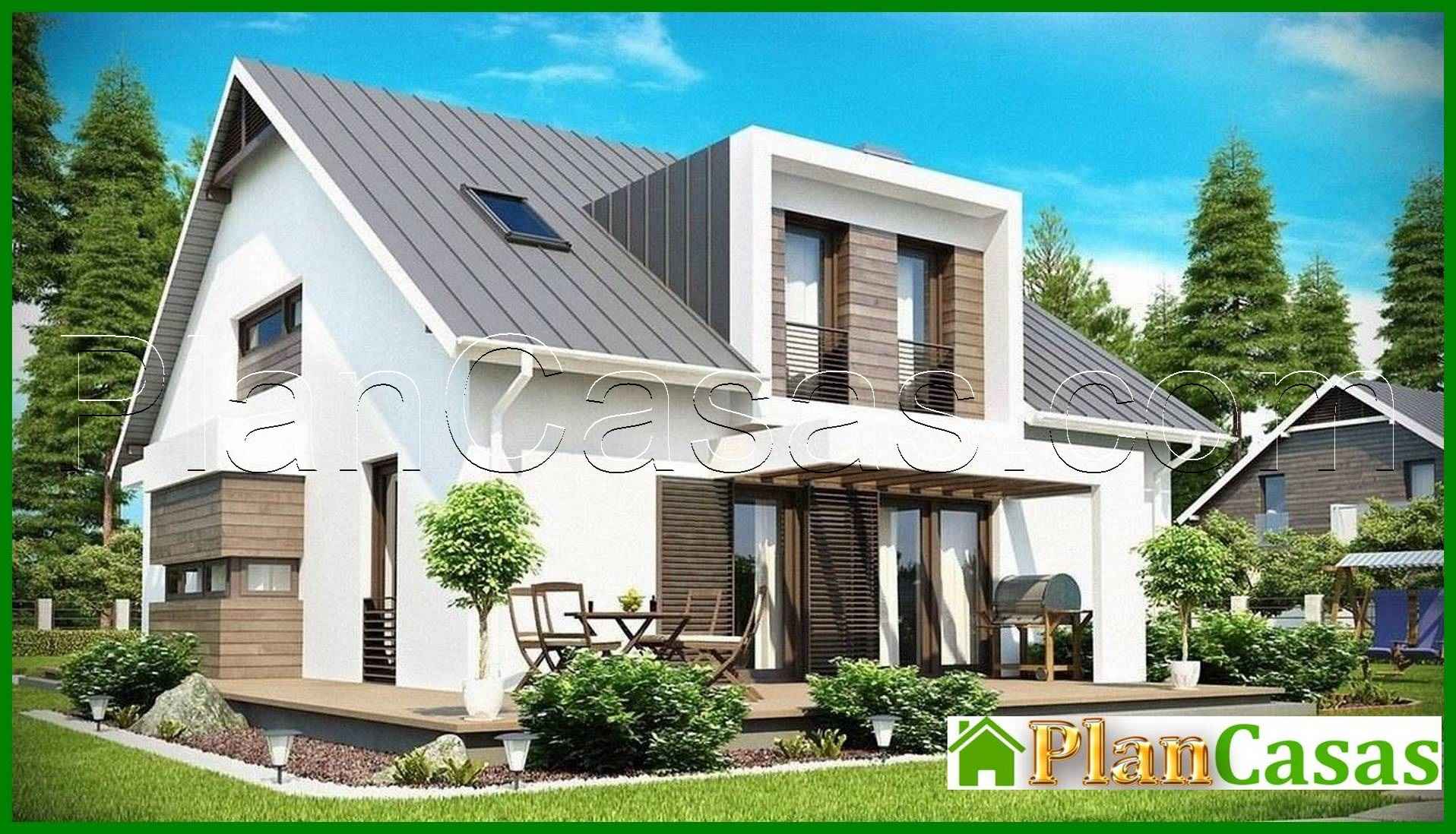 Visualization gallery - Project of a modern house with a garage