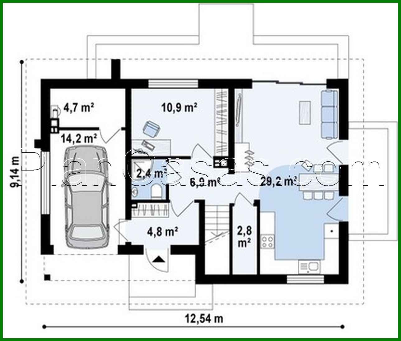 Visualization gallery - Small house project with attic and garage