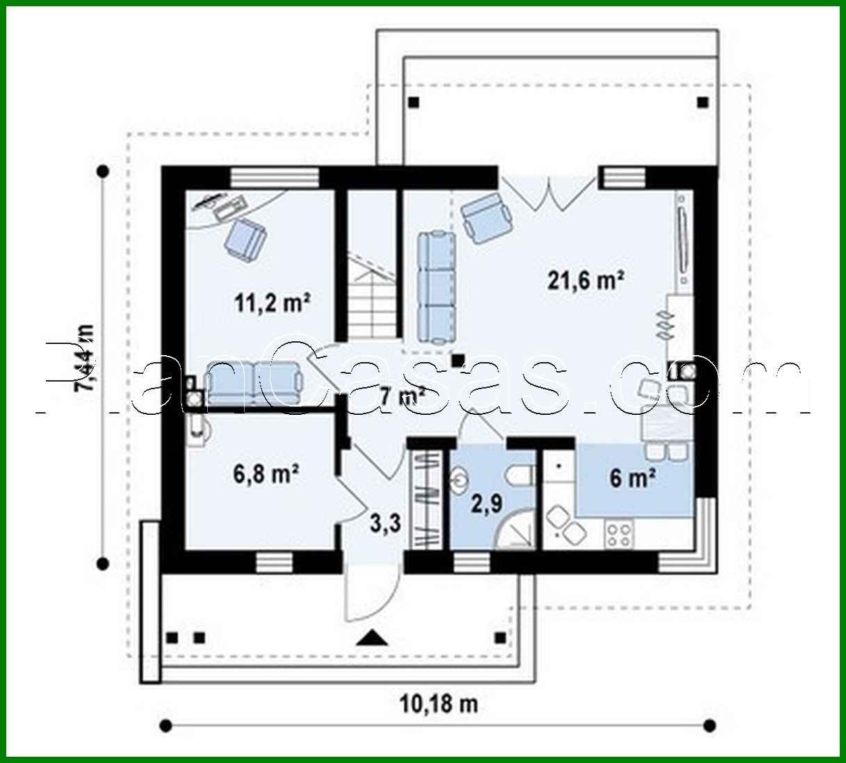 Visualization gallery - The project of a small cozy country cottage in a classic style