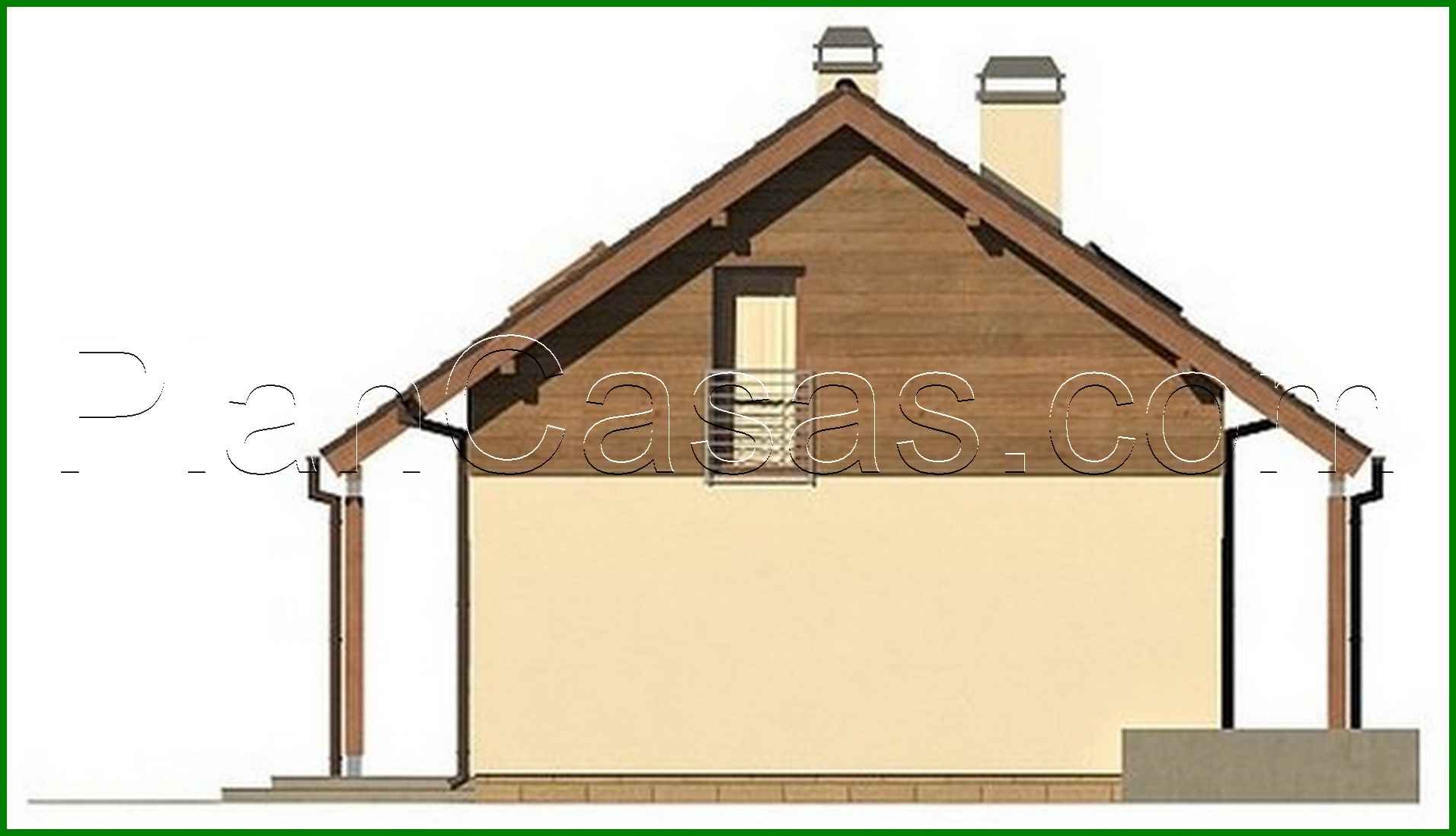 Visualization gallery - The project of a small cozy country cottage in a classic style