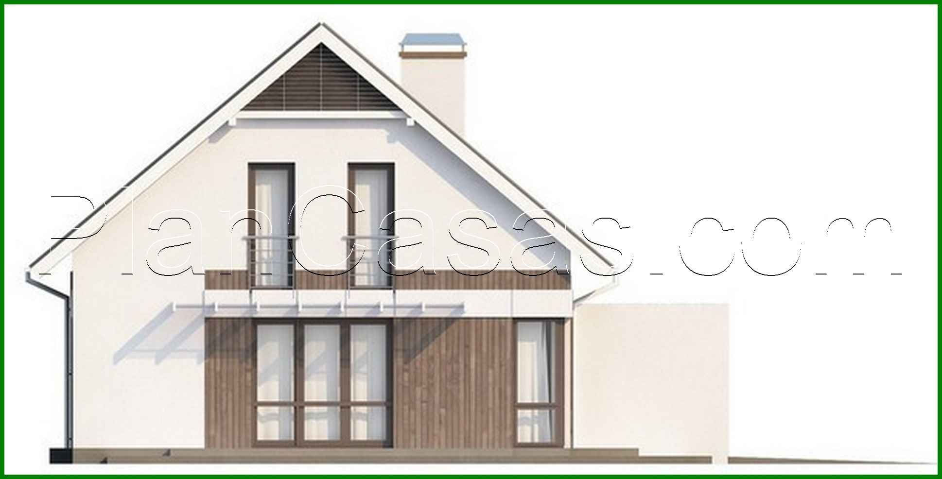 Visualization gallery - House project with an attic, a living room and a double garage