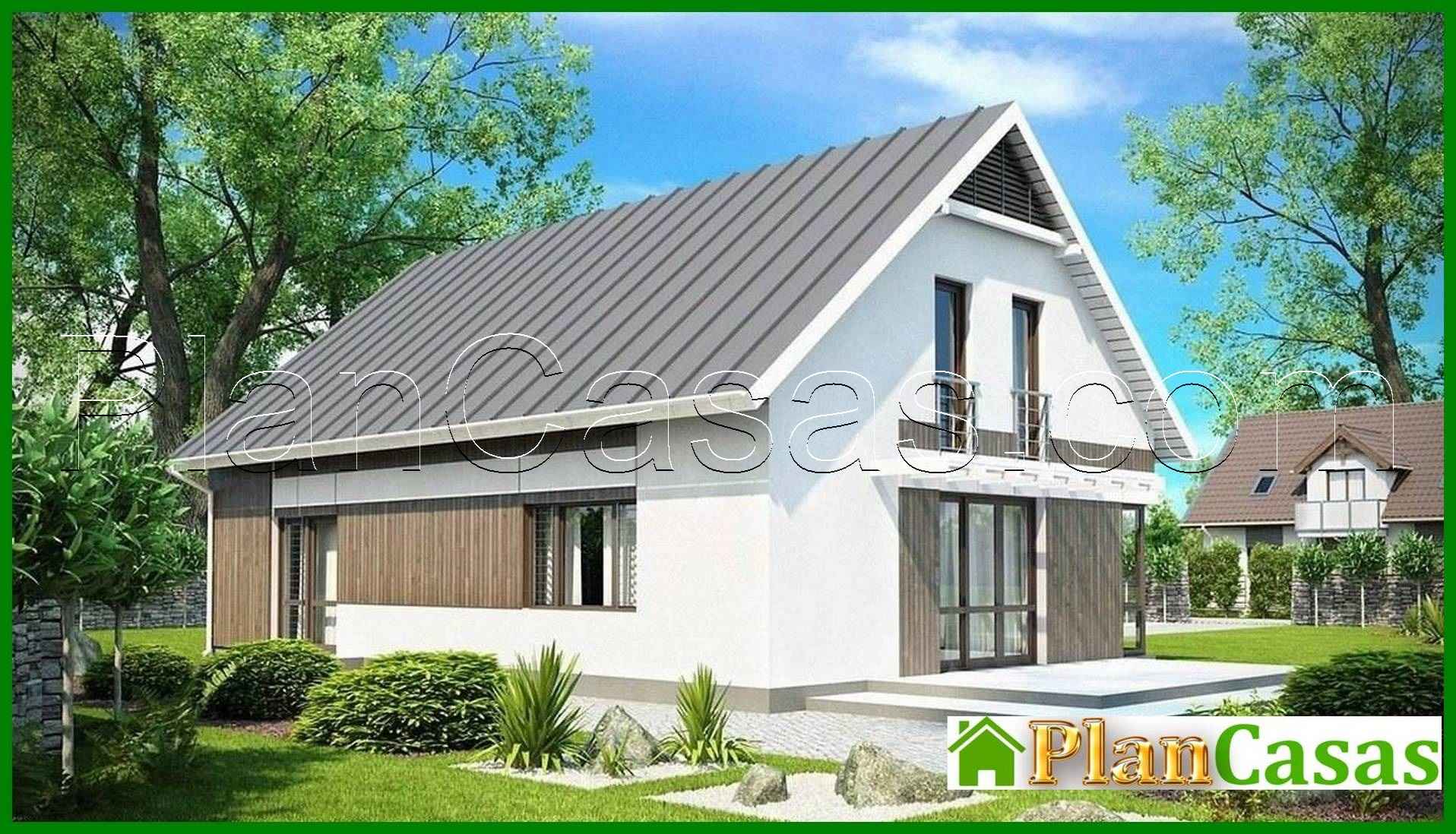 Visualization gallery - House project with an attic, a living room and a double garage