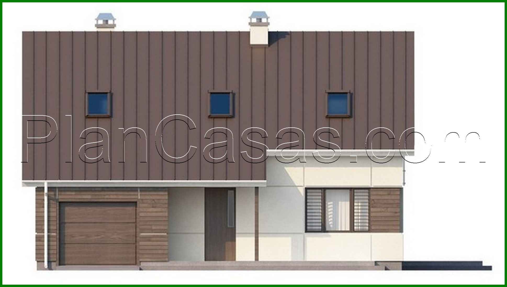 Visualization gallery - House project with attic, additional bedroom, glazed terrace