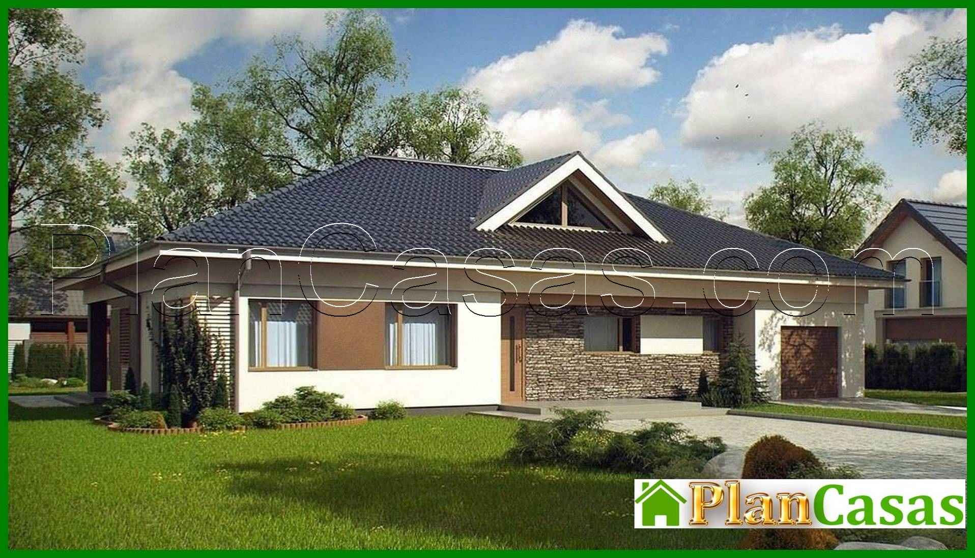 Four-bedroom cottage project house plan