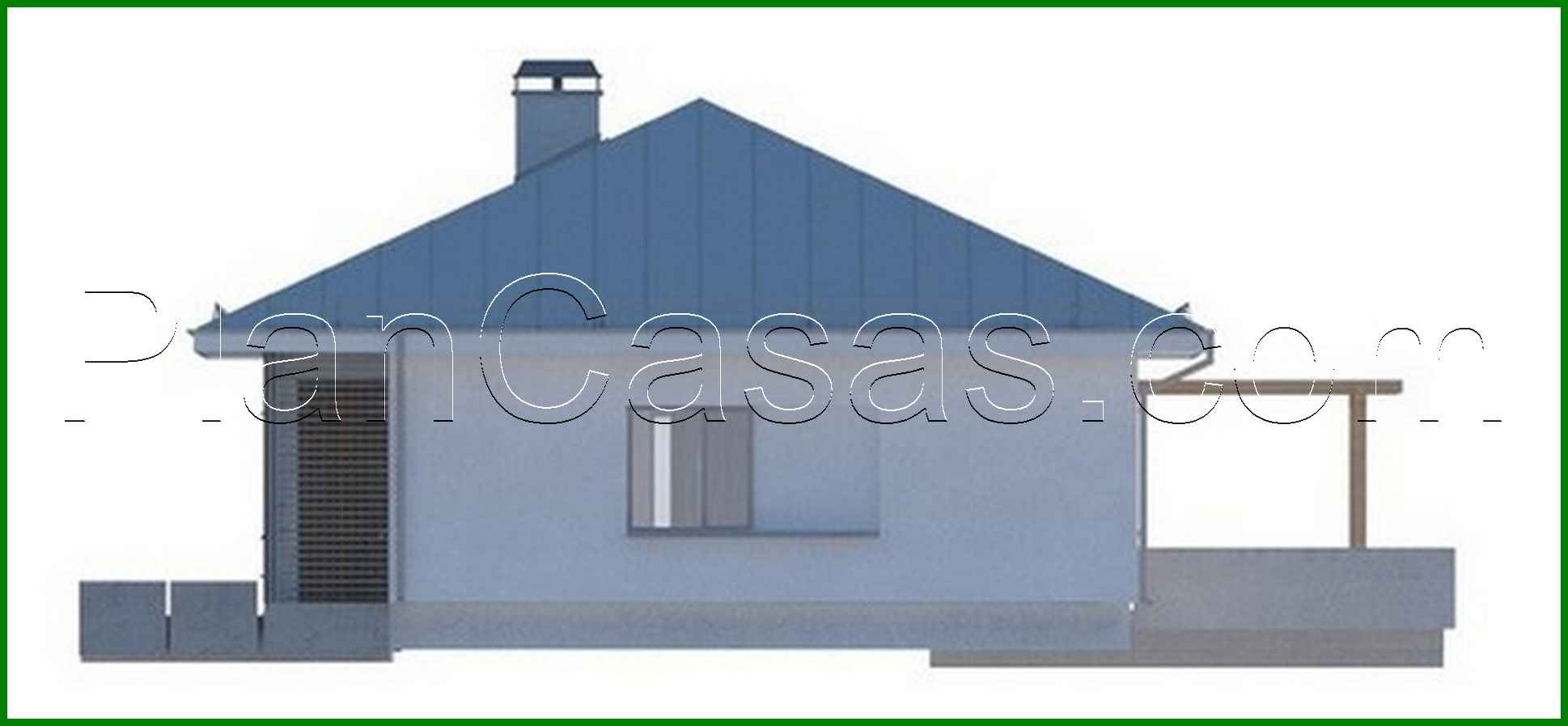 Visualization gallery - The project of a country house with a sloping roof