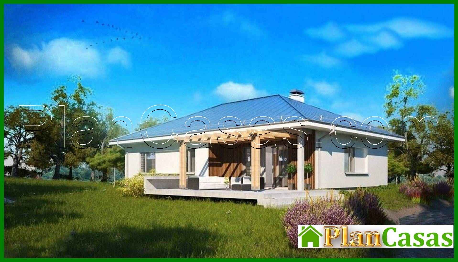 Visualization gallery - The project of a country house with a sloping roof