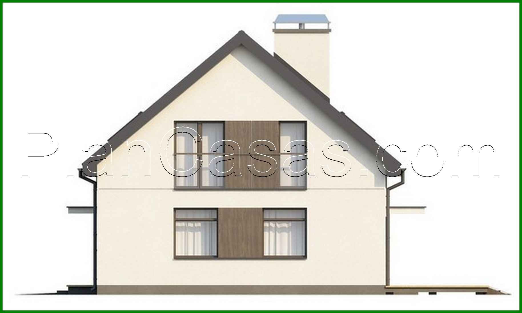 Visualization gallery - Project of a traditional cottage with a built-in garage