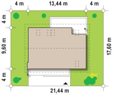 Visualization gallery - Project of a cottage with a garage and an office on the ground floor