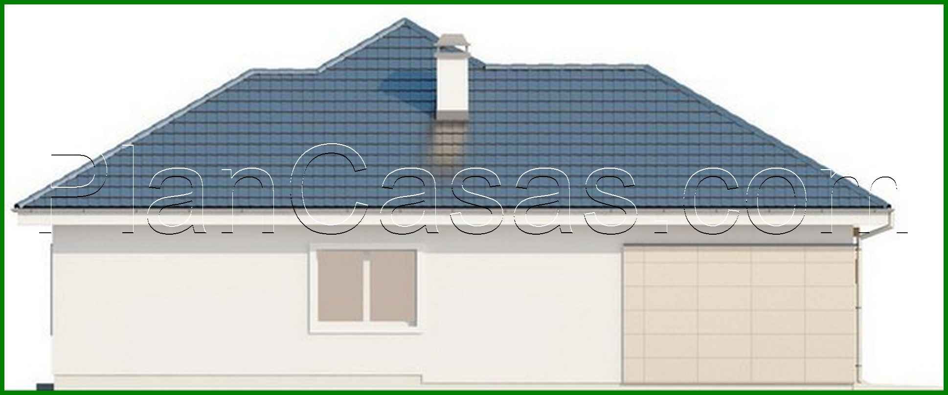 Visualization gallery - The project of a cozy classic one-story house with a garage for 1 car