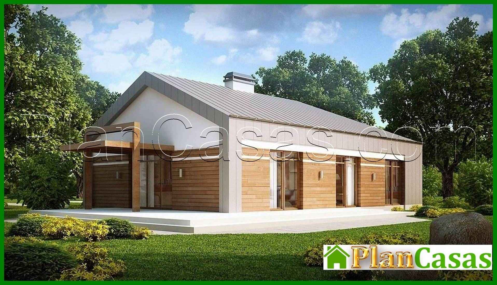 Visualization gallery - Project of a modern unusual one-story house