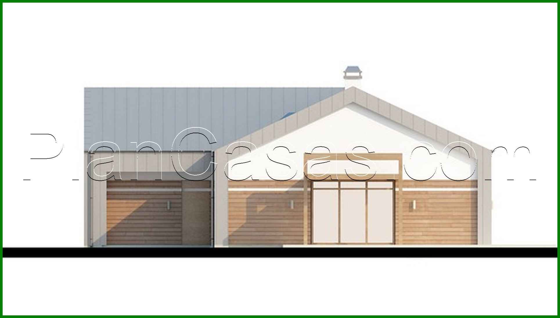 Visualization gallery - Project of a modern unusual one-story house