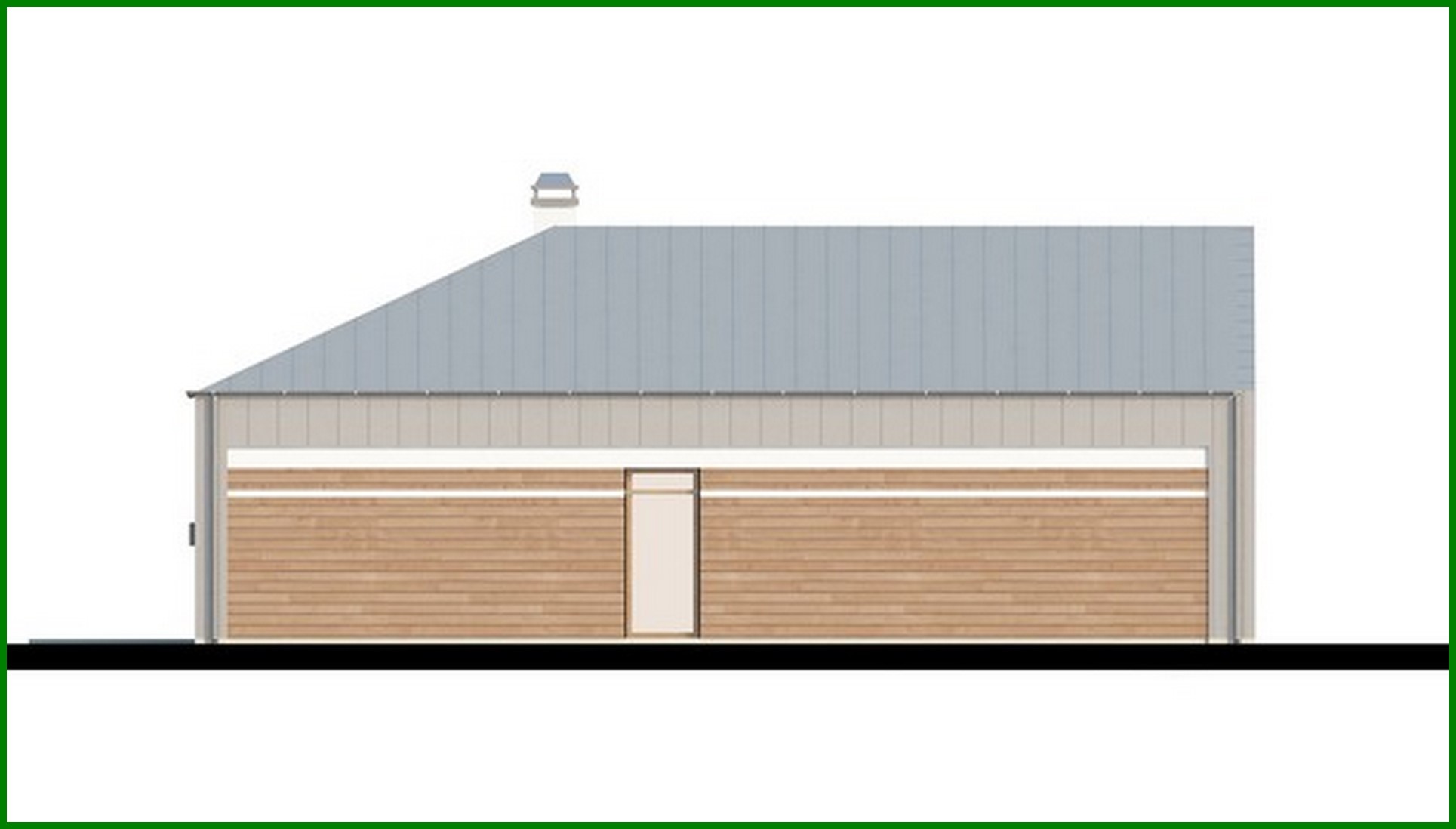 Visualization gallery - Project of a modern unusual one-story house