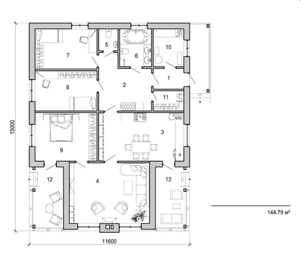 Visualization gallery - One storey small house