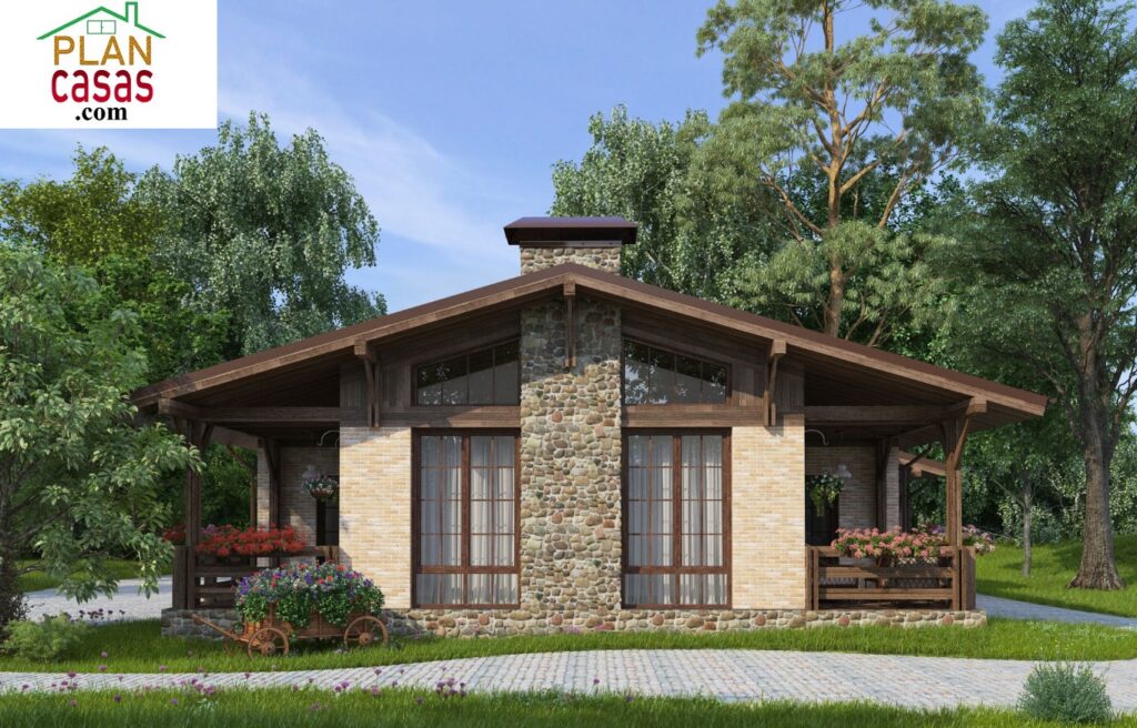 One storey small house house plan