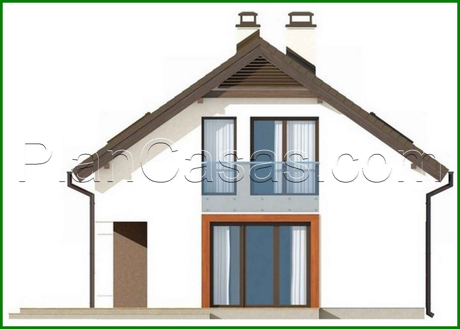 Visualization gallery - The project of an economical small cottage with an attic