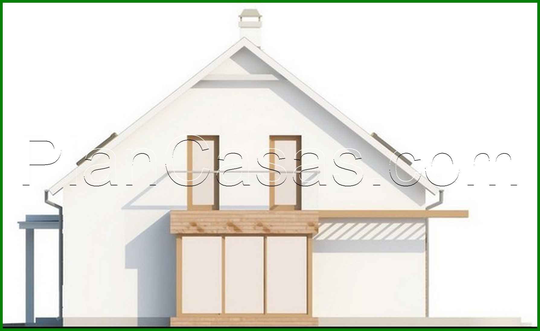 Visualization gallery - House project with attic, glass bay window and garage