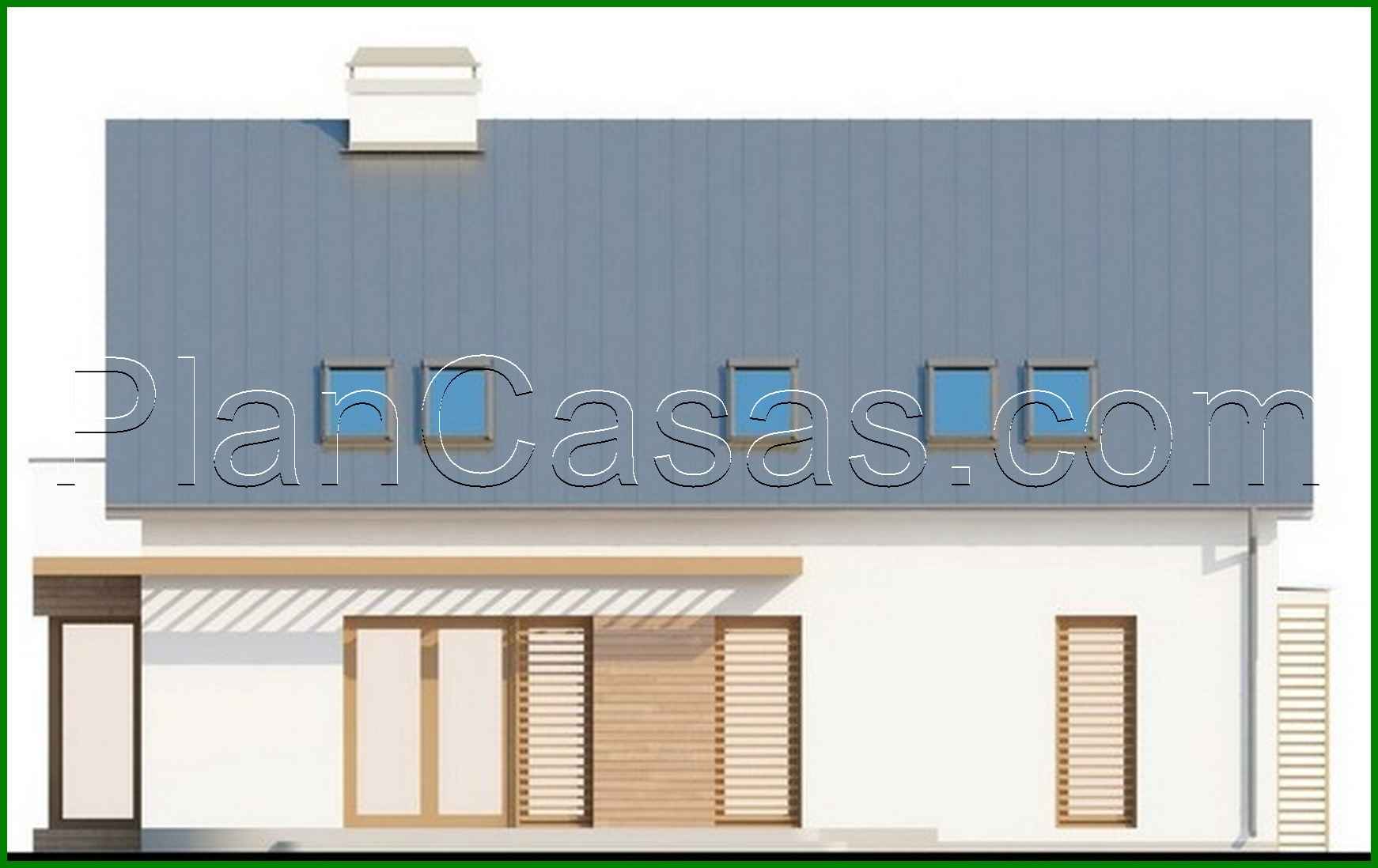 Visualization gallery - House project with attic, glass bay window and garage