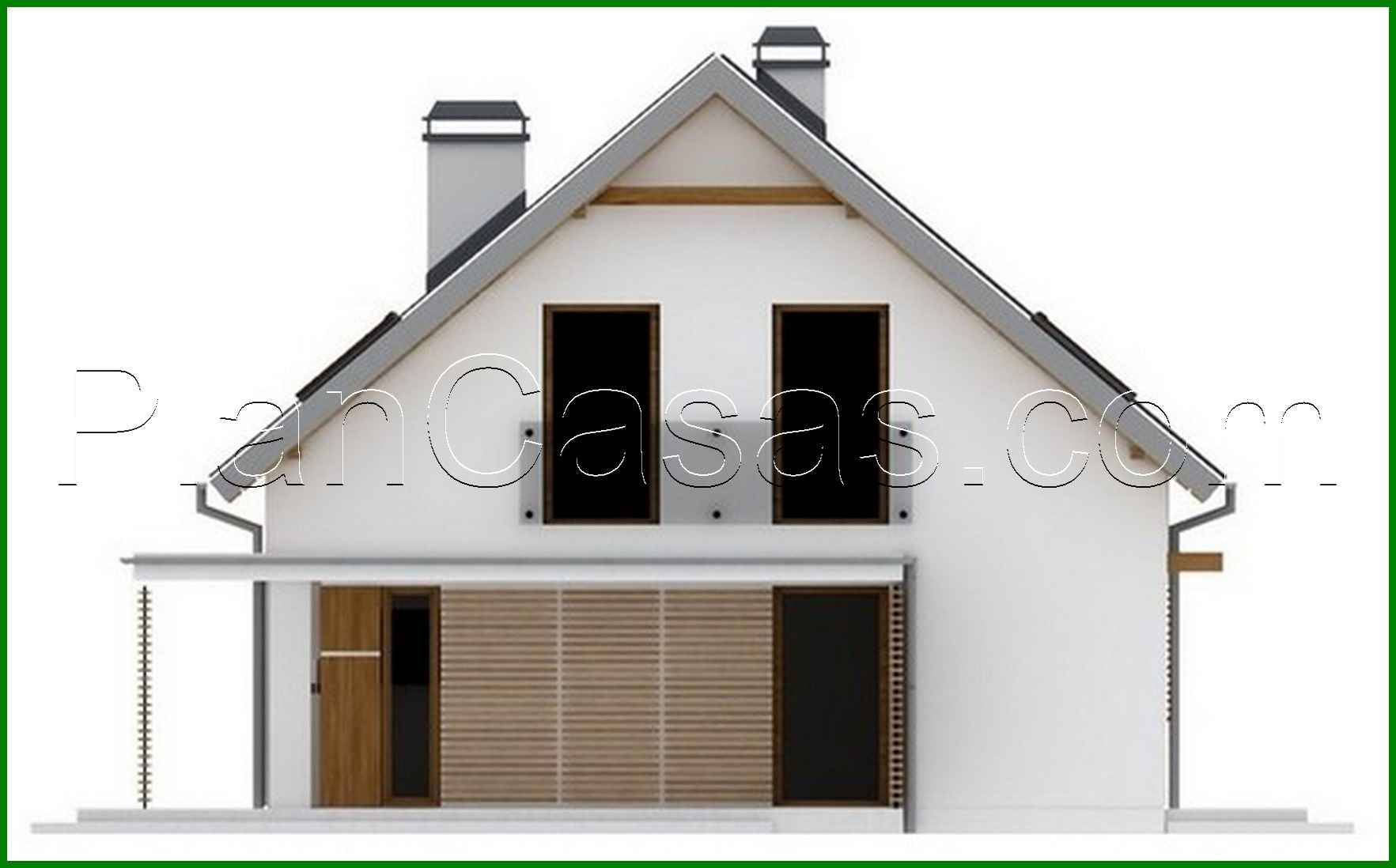 Visualization gallery - Classic house project with garage, extra bedroom