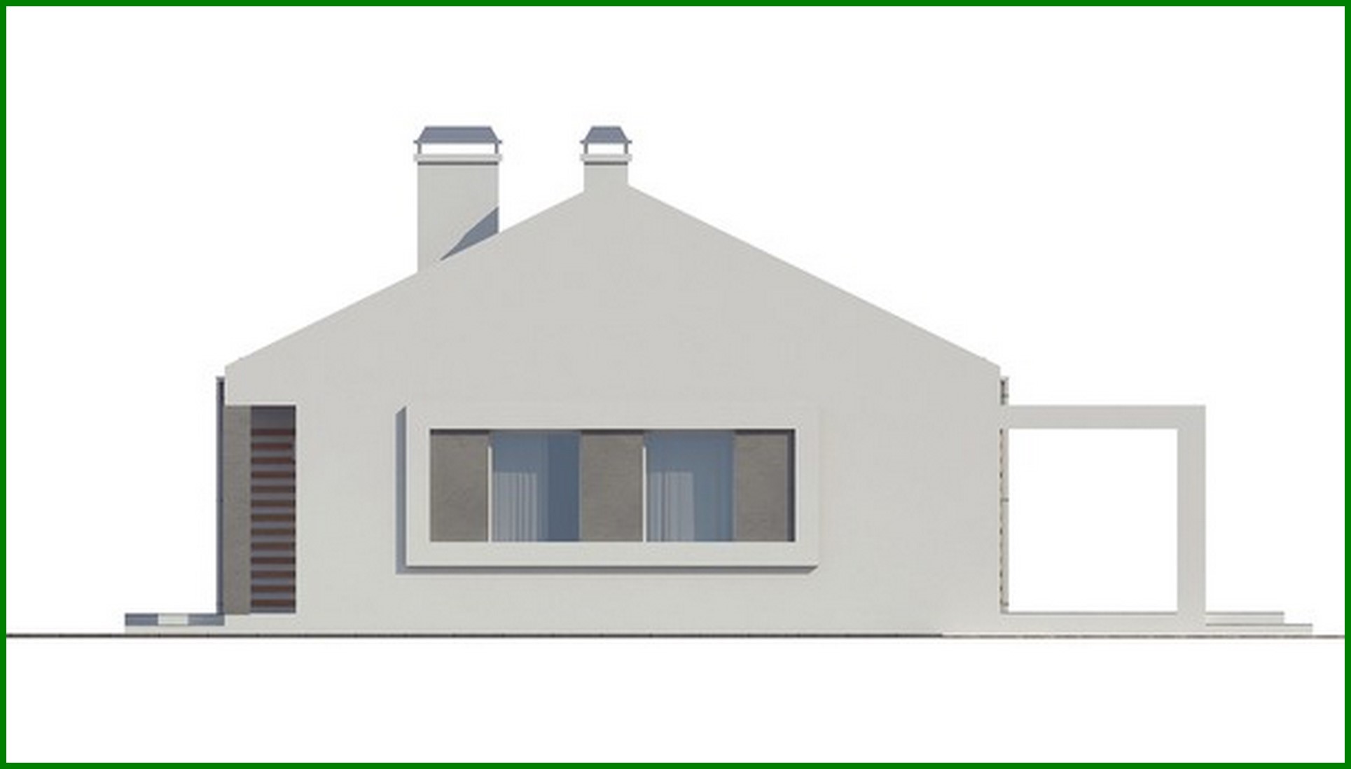 Visualization gallery - The project of an inexpensive energy-efficient modern cottage